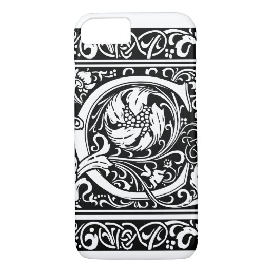Coques Case-Mate iPhone Lettre C Monogramme médiéval Art Nouveau (Dos)