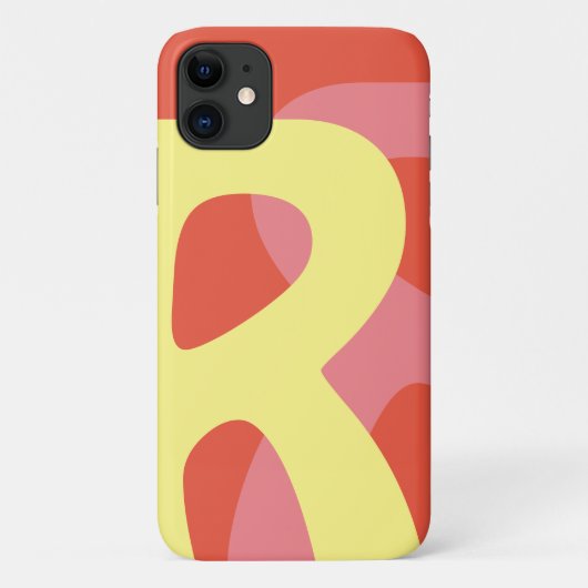 Coques Case-Mate iPhone Lettre d'affiche rétro (Dos)