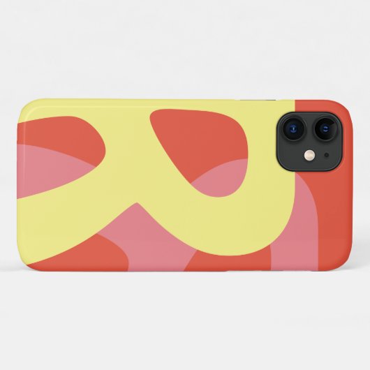 Coques Case-Mate iPhone Lettre d'affiche rétro (Dos (Horizontal))