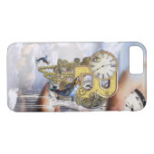 Coques Case-Mate iPhone Lettre d'anniversaire B Steampunk (Dos (Horizontal))