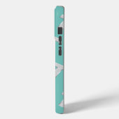 Coques Case-Mate iPhone Lettre d'argent à la menthe T (Verso / Gauche)
