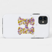 Coques Case-Mate iPhone Lettre de fleurs H (Dos (Horizontal))