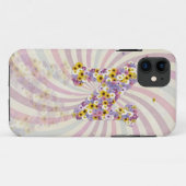 Coques Case-Mate iPhone Lettre de fleurs N (Dos (Horizontal))