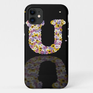 Coques Pour iPhone Lettre de fleurs U