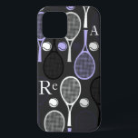 Case-Mate iPhone Case Lettre de nom du joueur de tennis Équipe sportive<br><div class="desc">Ce coque iphone cool personnalisé ferait un cadeau extraordinaire pour votre joueur de tennis/entraîneur favori ! Ajoutez facilement vos propres initiales ou tout autre texte personnalisé en cliquant sur le bouton "personnaliser". Vous pouvez également modifier la taille, la police et la couleur de la lettre. Pour les coques iphone de...</div>