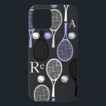 Case-Mate iPhone Case Lettre de nom du joueur de tennis Équipe sportive<br><div class="desc">Ce coque iphone cool personnalisé ferait un cadeau extraordinaire pour votre joueur de tennis/entraîneur favori ! Ajoutez facilement vos propres initiales ou tout autre texte personnalisé en cliquant sur le bouton "personnaliser". Vous pouvez également modifier la taille, la police et la couleur de la lettre. Pour les coques iphone de...</div>