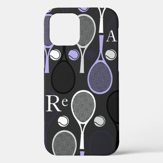 Coques Case-Mate iPhone Lettre de nom du joueur de tennis Équipe sportive (Verso)