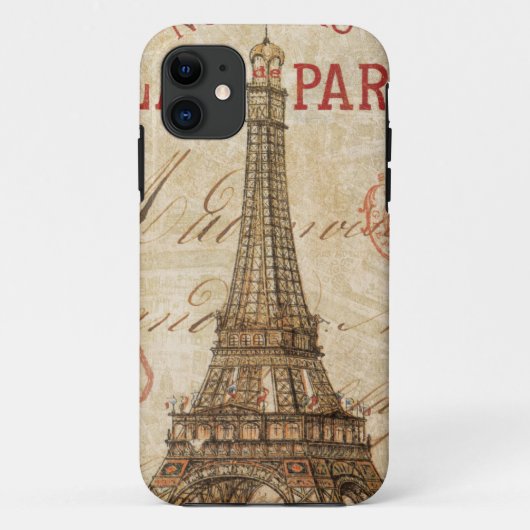 Coques Case-Mate iPhone Lettre de Paris (Dos)