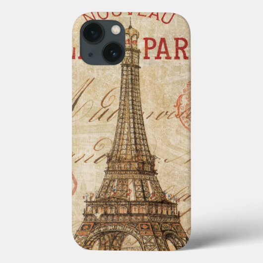 Coques Case-Mate iPhone Lettre de Paris (Verso)
