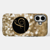 Coques Case-Mate iPhone LETTRE DE Parties scintillant D'OR Dreamy Bokeh F  (Verso (horizontal))