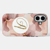 Coques Case-Mate iPhone LETTRE DE Parties scintillant D'OR EN FORCE ROUGE  (Verso (horizontal))