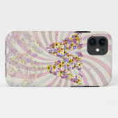 Coques Case-Mate iPhone Lettre fleurie w (Dos (Horizontal))