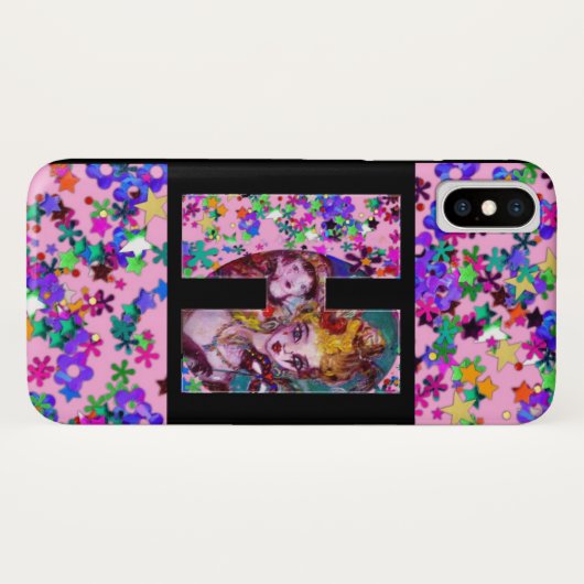 COQUES Case-Mate iPhone LETTRE H MONOGRAMME DE MASQUÉRADE VALENTINE VÉNÉTI (Dos (Horizontal))