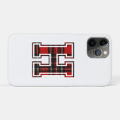 Coques Case-Mate iPhone Lettre H Prénom Monogramme Tartan initial Imprimer (Dos (Horizontal))