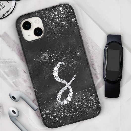 COQUES Case-Mate iPhone LETTRE HERBE STYLE CRESTAL S NOIR