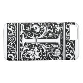 Coques Case-Mate iPhone Lettre I Monogramme médiéval Art Nouveau (Dos (Horizontal))