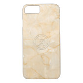 Coques Case-Mate iPhone Lettre initiale A avec effet d'impression en marbr (Dos)