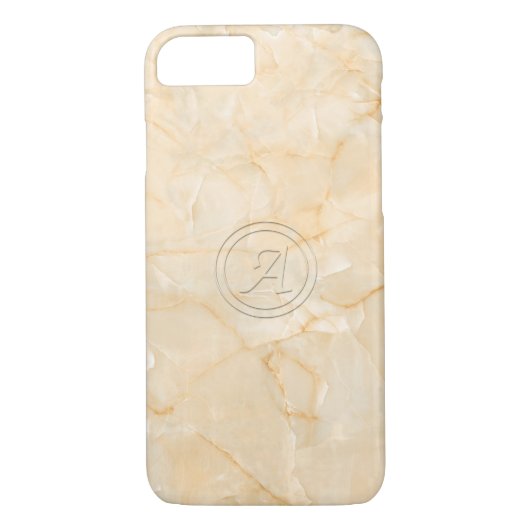 Coques Case-Mate iPhone Lettre initiale A avec effet d'impression en marbr (Dos)