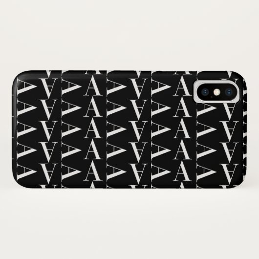 Coques Case-Mate iPhone Lettre initiale A monogramme (Dos (Horizontal))