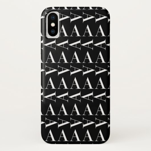 Coques Case-Mate iPhone Lettre initiale A monogramme (Dos)
