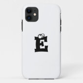 Coques Case-Mate iPhone Lettre initiale blanche | Monogram Playful Phone c (Dos)