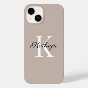 Coque Pour iPhone 14 Lettre initiale de monogramme bohème