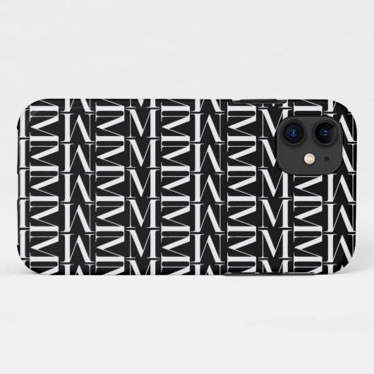 Coques Case-Mate iPhone Lettre initiale M (Dos (Horizontal))