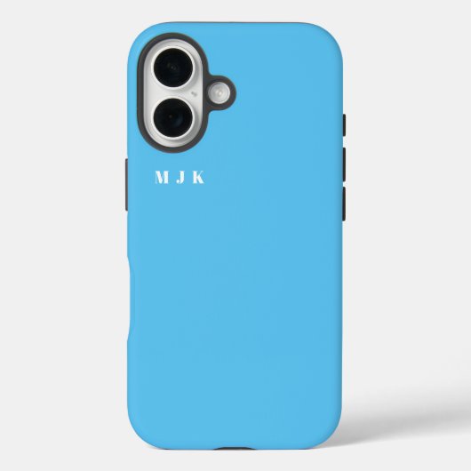 Coques Case-Mate iPhone LETTRE INITIALE MINIMALE MONOGRAPHIQUE Élégant (Verso)
