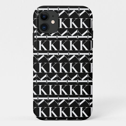 Coques Case-Mate iPhone Lettre initiale monogramme K (Dos)