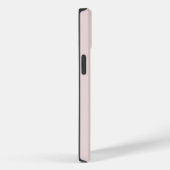 Coques Case-Mate iPhone Lettre initiale Monogramme Simple Rose moderne (Verso / Droite)
