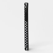 Coques Case-Mate iPhone LETTRE INITIALE Pois NOIRE BLANCHE (Dos/Gauche)