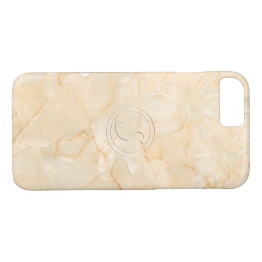 Coques Case-Mate iPhone Lettre initiale S avec effet d'impression en marbr (Dos (Horizontal))