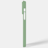 COQUES Case-Mate iPhone LETTRE INITIALE STYLISÉE VERT SOLIDE (Verso / Gauche)