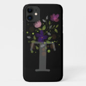 Coques Case-Mate iPhone Lettre initiale T Plus Design floral (Dos)