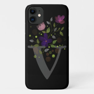 Case-Mate iPhone Case Lettre initiale V Plus Design floral