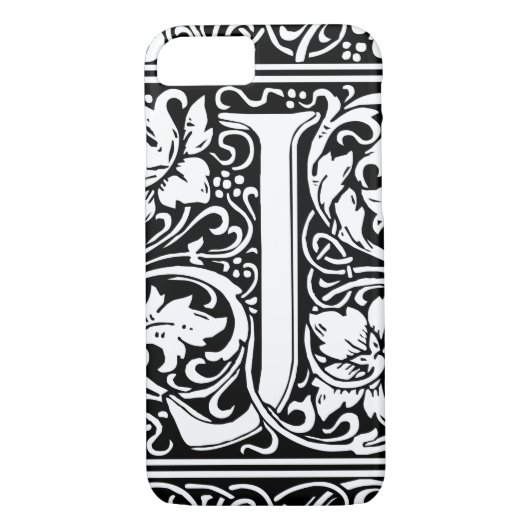 Coques Case-Mate iPhone Lettre J Monogramme médiéval Art Nouveau (Dos)