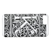 Coques Case-Mate iPhone Lettre K Monogramme médiéval Art Nouveau (Dos (Horizontal))