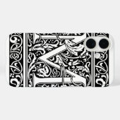 Coques Case-Mate iPhone Lettre M Monogramme médiéval Art Nouveau (Verso (horizontal))