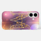 Coques Case-Mate iPhone Lettre M transparente époustouflante (Verso (horizontal))
