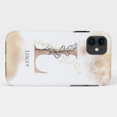Coques Case-Mate iPhone Lettre moderne initiale L Boho personnalisée (Dos (Horizontal))