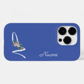 Coques Case-Mate iPhone LETTRE MONOGRAPHIQUE Florale M Cadeau de retraite (Verso (horizontal))