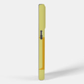 Coques Case-Mate iPhone LETTRE MONOGRAPHIQUE JAUNE COULEUR DE BASE Minimal (Verso / Droite)