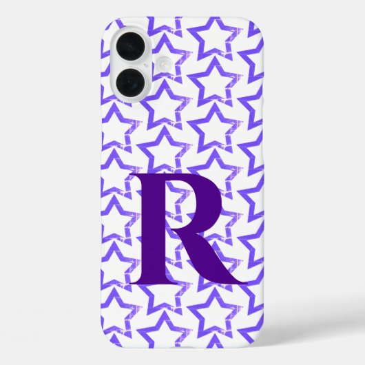 Coques Case-Mate iPhone Lettre monographique personnalisée Pastel Purple S (Verso)