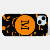 Coques Case-Mate iPhone LETTRE MONOGRAPHIQUE VISEES Jack-o'-lantern Éffray (Verso (horizontal))