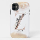 Coques Case-Mate iPhone LETTRE MORALE INITIALE Z BOHON Personnalisée (Dos)