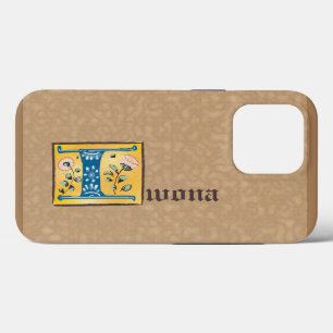 Case-Mate iPhone Case LETTRE MOYENNE Florale Illuminée I MONogramme