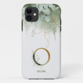 Coques Case-Mate iPhone Lettre O Fern et Coque-coque iphone Succulent (Dos)