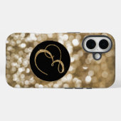 Coques Case-Mate iPhone LETTRE Parties scintillant or de Bokeh Dreamy E Mo (Verso (horizontal))