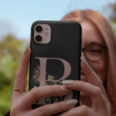 Coques Case-Mate iPhone Lettre Parties scintillant rose B