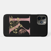 Coques Case-Mate iPhone LETTRE Parties scintillant rose FLASH K (Dos (Horizontal))